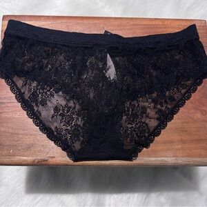 Victoria's Secret Black Lace Panties
